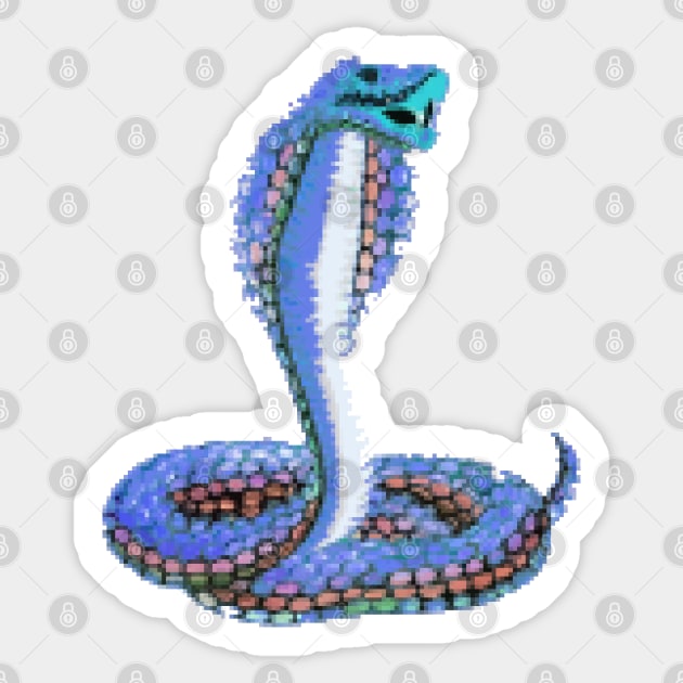 BLUE COBRA Sticker by CharlieCreator